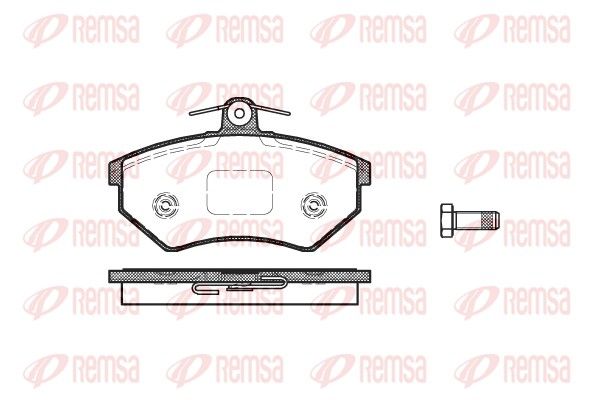 REMSA 0134.50 Brake Pad Set, disc brake