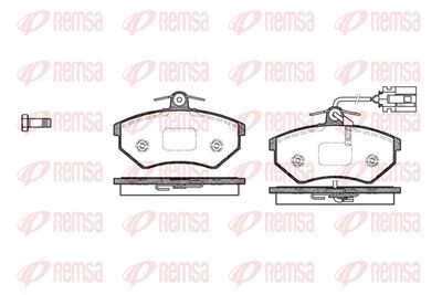 Brake Pad Set, disc brake REMSA 0134.82