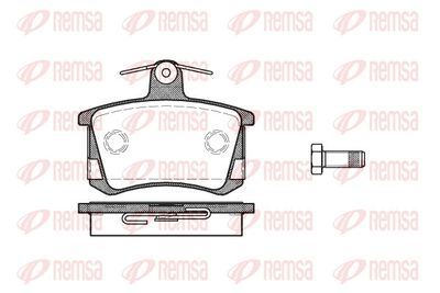 Brake Pad Set, disc brake REMSA 0135.40