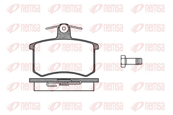 REMSA 0135.10 Brake Pad Set, disc brake