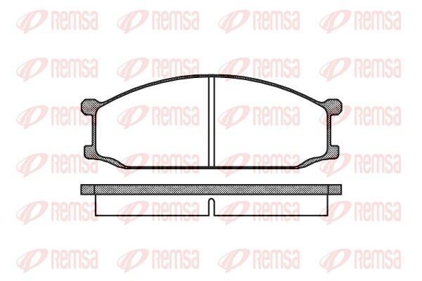 REMSA 0136.00 Brake Pad Set, disc brake