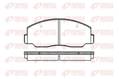 Brake Pad Set, disc brake REMSA 0137.00
