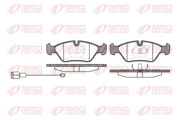 REMSA 0139.02 Brake Pad Set, disc brake