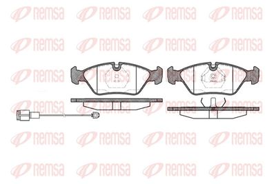 Brake Pad Set, disc brake REMSA 0139.02