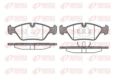 Brake Pad Set, disc brake REMSA 0139.00