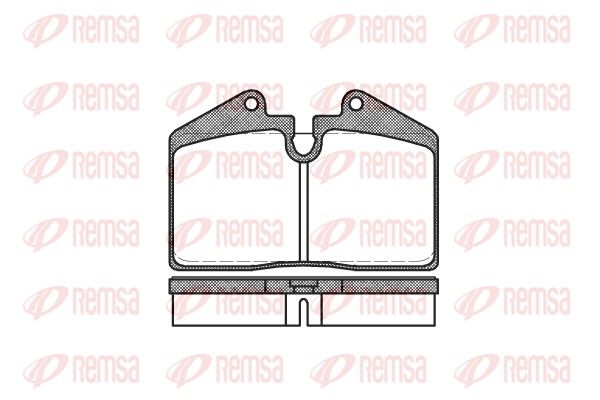 REMSA 0140.10 Brake Pad Set, disc brake