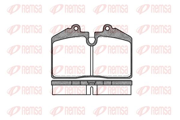 REMSA 0140.20 Brake Pad Set, disc brake