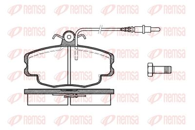 Brake Pad Set, disc brake REMSA 0141.24