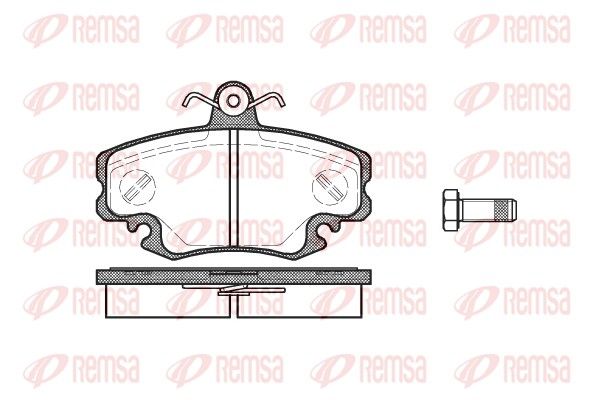 REMSA 0141.10 Brake Pad Set, disc brake