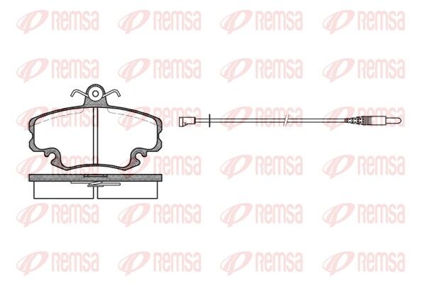 REMSA 0141.32 Brake Pad Set, disc brake