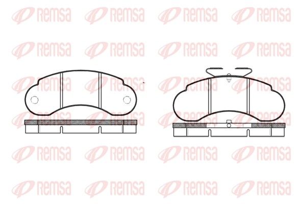 REMSA 0142.00 Brake Pad Set, disc brake