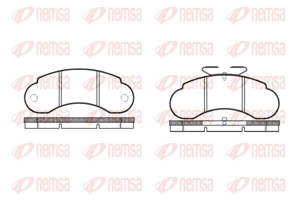 REMSA 0142.10 Brake Pad Set, disc brake