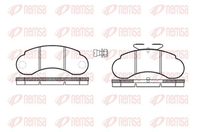 Brake Pad Set, disc brake REMSA 0142.20