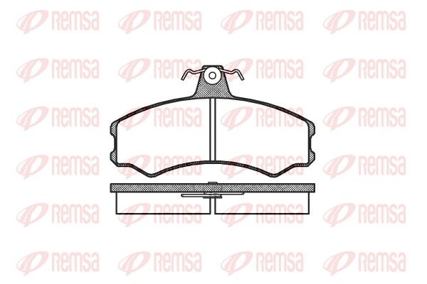 REMSA 0143.00 Brake Pad Set, disc brake