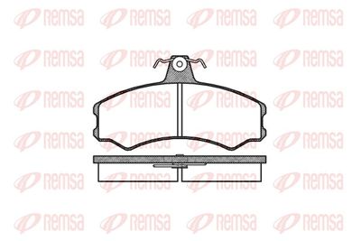 Brake Pad Set, disc brake REMSA 0143.00