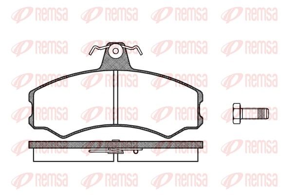 REMSA 0143.10 Brake Pad Set, disc brake