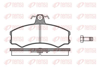 Brake Pad Set, disc brake REMSA 0143.10