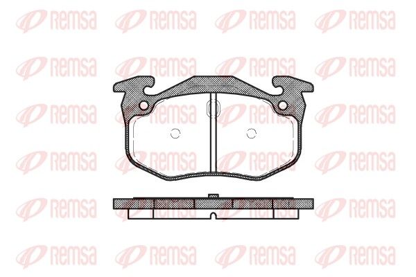 REMSA 0144.06 Brake Pad Set, disc brake