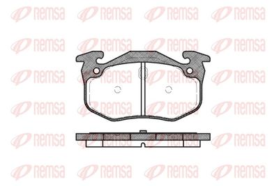 Brake Pad Set, disc brake REMSA 0144.06