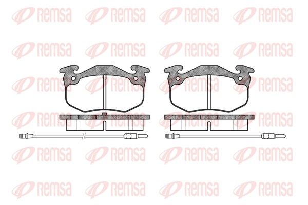 REMSA 0144.24 Brake Pad Set, disc brake