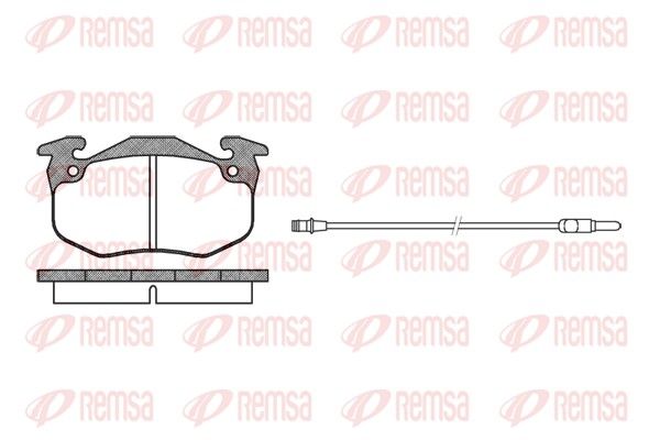 REMSA 0144.42 Brake Pad Set, disc brake