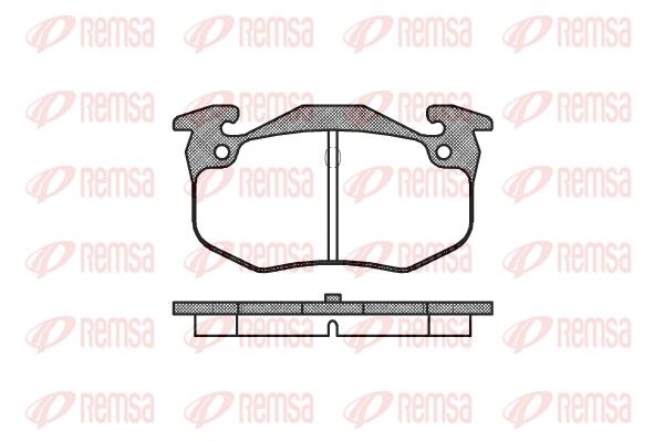 REMSA 0144.60 Brake Pad Set, disc brake