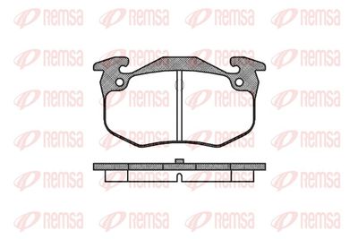 Brake Pad Set, disc brake REMSA 0144.60