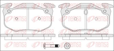 Brake Pad Set, disc brake REMSA 0144.70