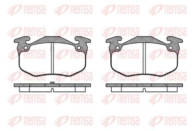 Brake Pad Set, disc brake REMSA 0144.50