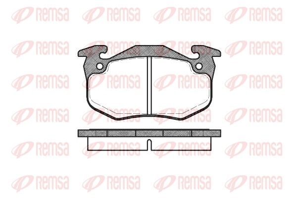 REMSA 0144.80 Brake Pad Set, disc brake