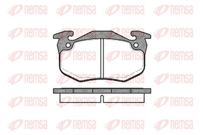 Brake Pad Set, disc brake REMSA 0144.80