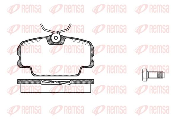 REMSA 0145.00 Brake Pad Set, disc brake