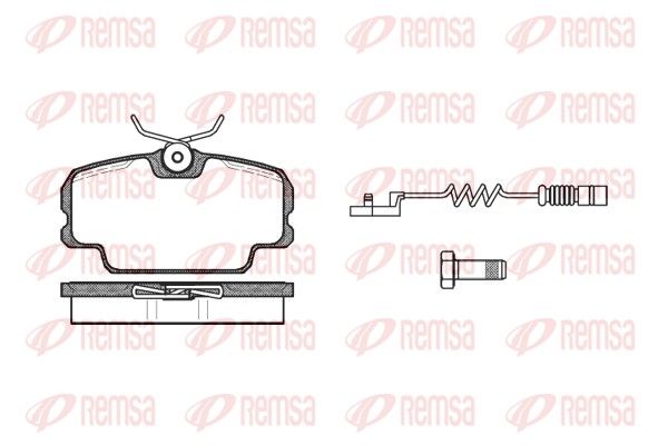REMSA 0145.02 Brake Pad Set, disc brake
