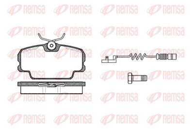 Brake Pad Set, disc brake REMSA 0145.02