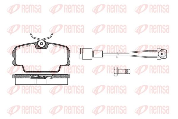 REMSA 0145.11 Brake Pad Set, disc brake