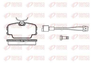 Brake Pad Set, disc brake REMSA 0145.11