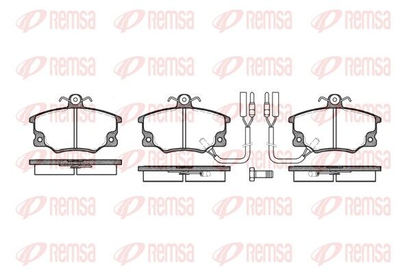 REMSA 0146.22 Brake Pad Set, disc brake