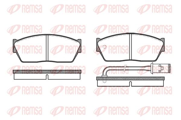 REMSA 0147.11 Brake Pad Set, disc brake