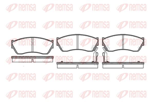 REMSA 0147.22 Brake Pad Set, disc brake