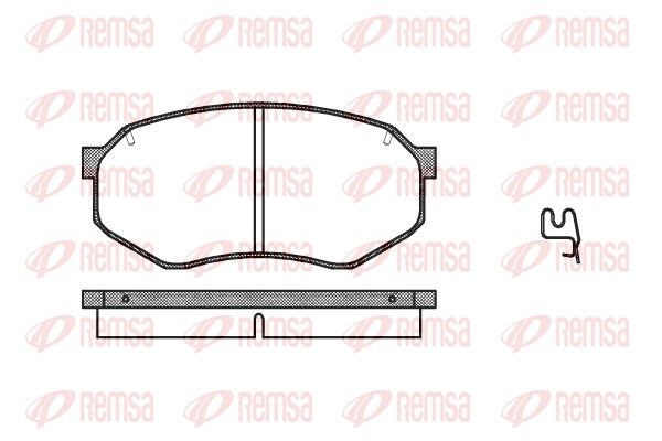 REMSA 0148.14 Brake Pad Set, disc brake