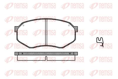 Brake Pad Set, disc brake REMSA 0148.14
