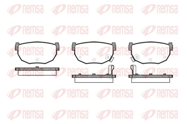 REMSA 0151.12 Brake Pad Set, disc brake