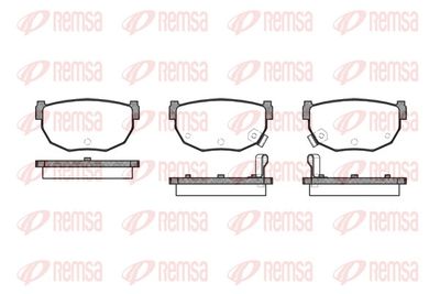 Brake Pad Set, disc brake REMSA 0151.12