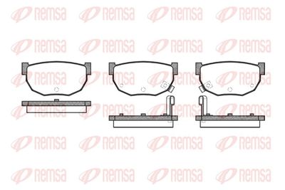 Brake Pad Set, disc brake REMSA 0151.02