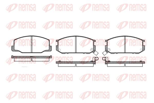 REMSA 0152.02 Brake Pad Set, disc brake