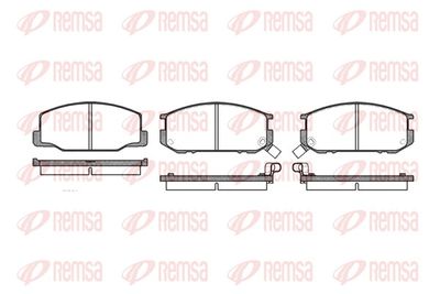 Brake Pad Set, disc brake REMSA 0152.02