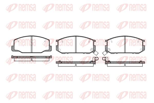 REMSA 0152.12 Brake Pad Set, disc brake