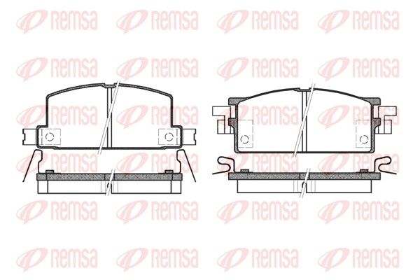 REMSA 0153.04 Brake Pad Set, disc brake