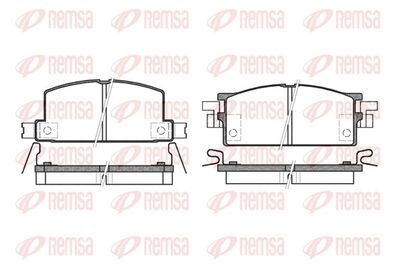 Brake Pad Set, disc brake REMSA 0153.04