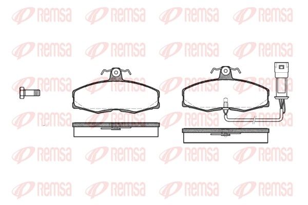 REMSA 0154.02 Brake Pad Set, disc brake